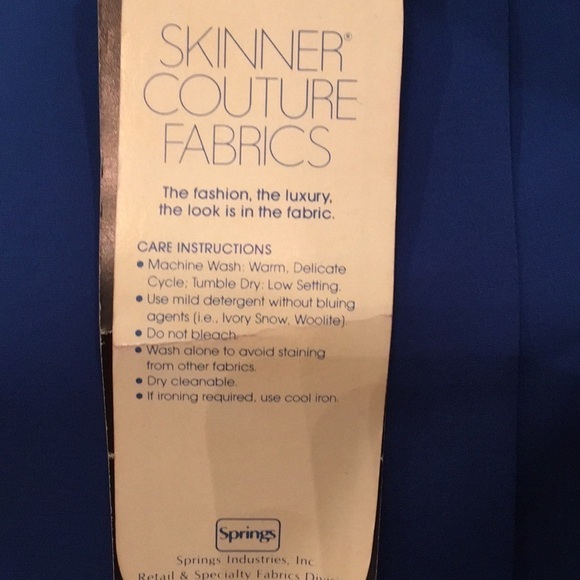 VINTAGE SOUTHERN LADY SECRETARY BLOUSE ROYAL BLUE - Picture 6 of 6